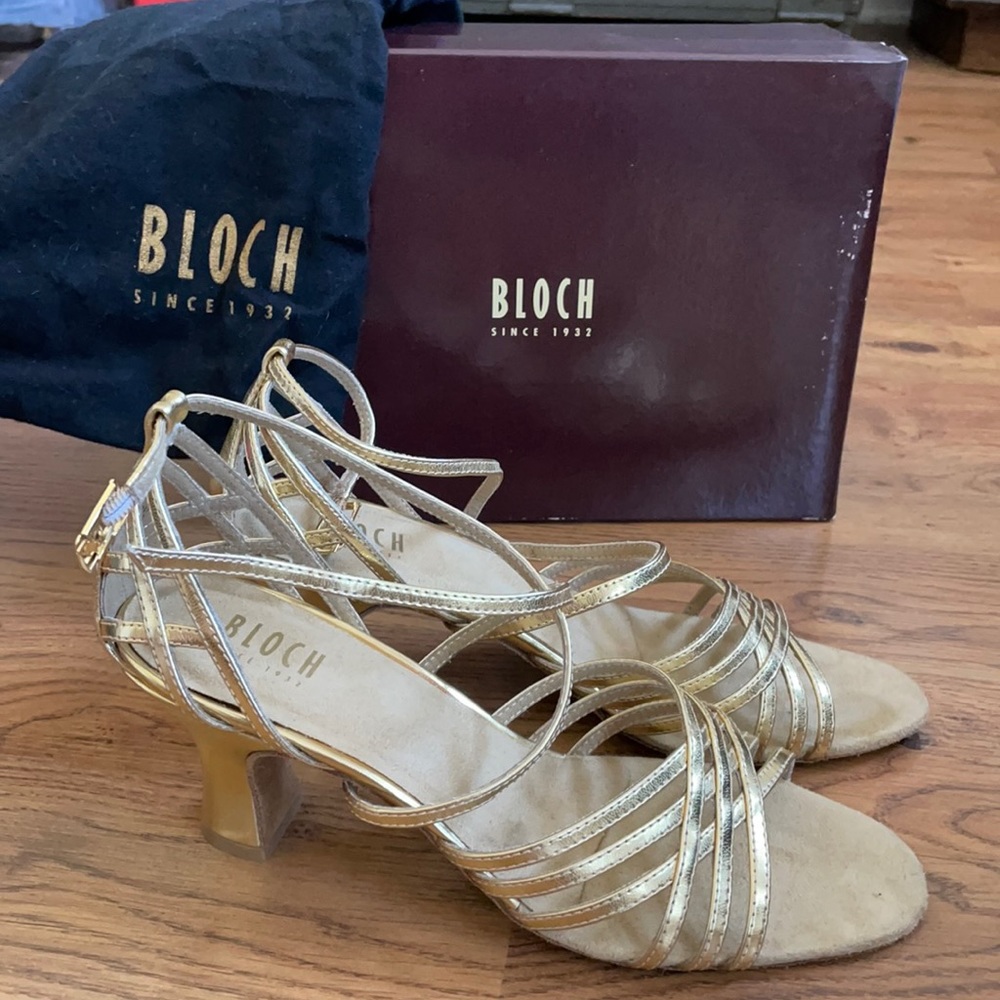 Gold Bloch dance shoes